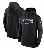 Men's New York Jets 2022 Black Crucial Catch Therma Performance Pullover Hoodie,baseball caps,new era cap wholesale,wholesale hats